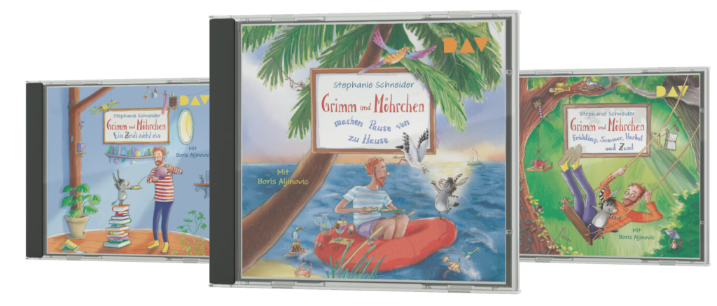 Drei Hörbuch-CDs von Grimm und Möhrchen